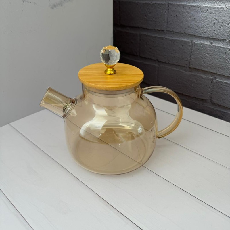 قوری پیرکس شعله مستقیم درب الماسی شامپاینی