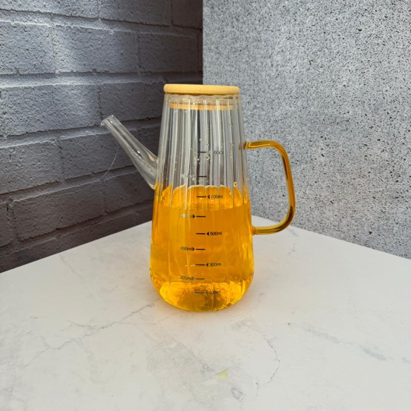 روغن ریز پیرکس شیاردار 900میل درب  بامبو درجه دار