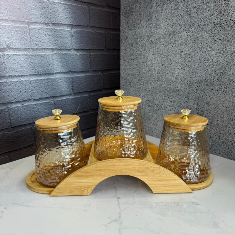 ست پاسماوری پیرکس درب الماسی طرح سنگی شامپاینی