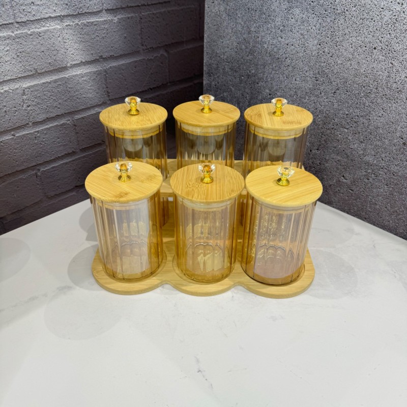 ست شش عددی بانکه پیرکس استوانه ای درب الماسی