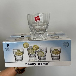 لیوان شیشه ای شیاردار DANNY HOME