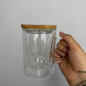 لیوان دمنوش پیرکسی درب بامبو