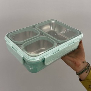 ظرف غذا  لانچ باکس استیل 3 بخشی