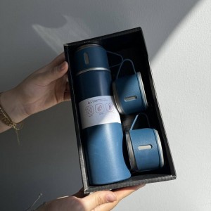 ست فلاسک سه کاپ سرد گرم فلزی