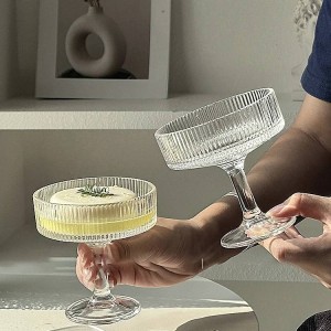 ست شش عددی بستنی خوری کریستال پایه دار