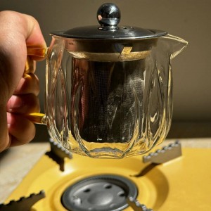 قوری پیرکس دسته رنگی