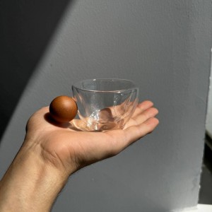 شات قهوه دسته بامبو