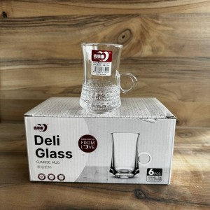 استکان کمر باریک  پایین منجوق DELI GLASS