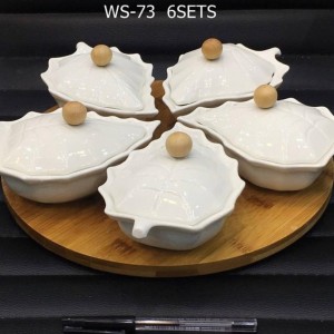 اردوخوری طرح برگ سرامیکی وگاتی