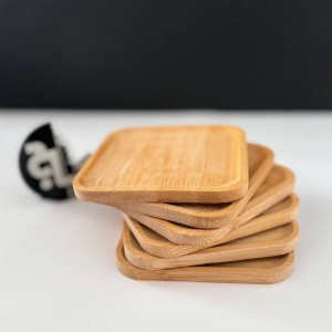 زیر لیوانی بامبو مربع