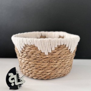 سبد حصیری گرد سه عددی