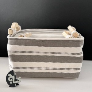 سبد برزنتی دسته چوبی سه عددی