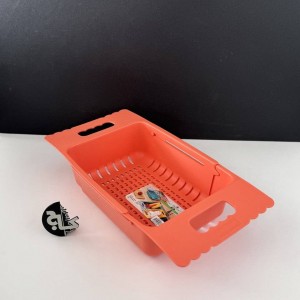 لگن و آبکش دو قلو گرد تاشو