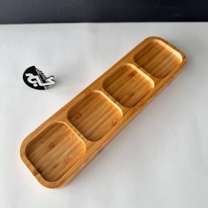 ظرف اردوخوری چهاربخشی بامبو