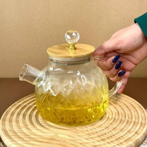 قوری پیرکس در بامبو سایز کوچک