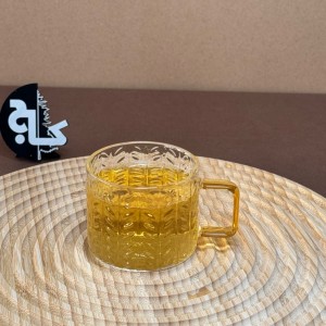 نیم لیوان سرو قهوه طرح گندم