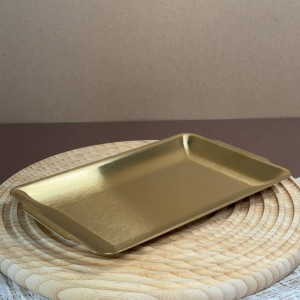 سینی مستطیلی طلایی