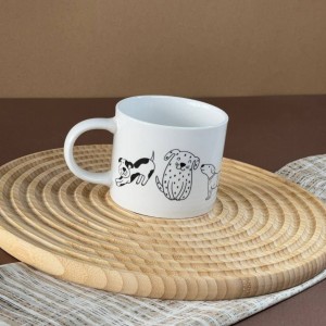 ماگ سرامیکی طرح سگ و گربه