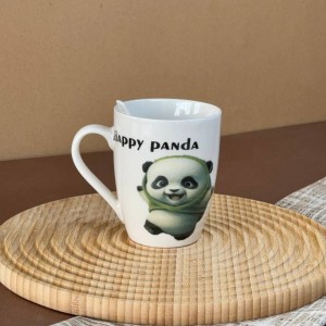 ماگ سرامیکی قاشق دار با جعبه کادویی طرح پاندا