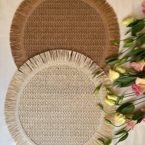 زیر بشقابی مدل حصیری