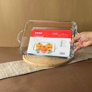 ماهیتابه پیرکس لیمون مدل مستطیلی