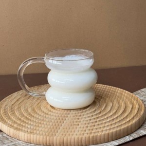 لیوان پیرکس مدل حلقه ای دسته دار