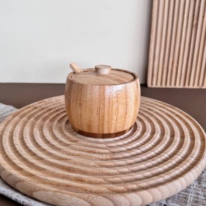 جا شکری درب دار بامبو مدل گرد