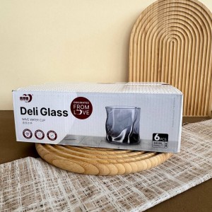 نیم لیوان دفرمه دودی DELI GLASS