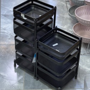 جا پیاز سیب زمینی مربع توری طبقه ای متحرک