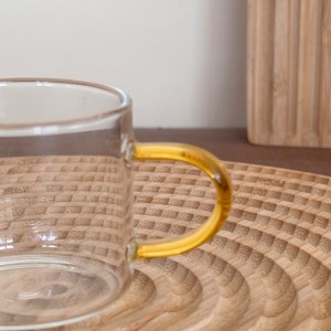فنجان شات پیرکس دسته رنگی