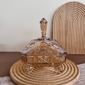 شکلات خوری کریستال طرح مربعی