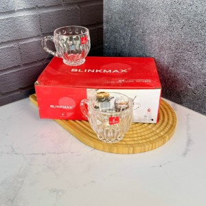 ست شش عددی لیوان دسته دار طرح لوزی