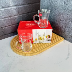 ست شش عددی لیوان کمر باریک دسته‌دار بلینک مکس