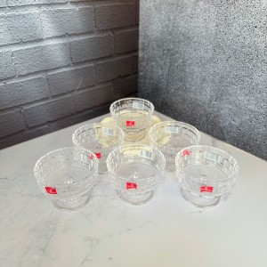 ست شش عددی بستنی‌خوری پایه‌دار طرح حصیری بلینک مکس