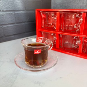 ست شش عددی استکان و نعلبکی