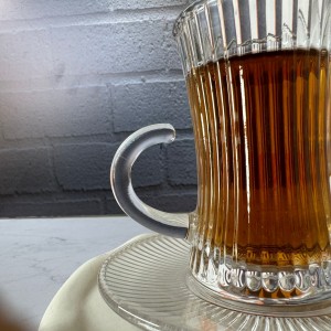 ست استکان و نعلبکی 12 پارچه کمر باریک دلی گلس