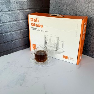 استکان و نعلبکی دلی گلس