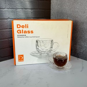 ست استکان و نعلبکی 12پارچه طرح حبابی