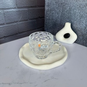 ست شش عددی لیوان طرح حباب دار برند دلی گلس