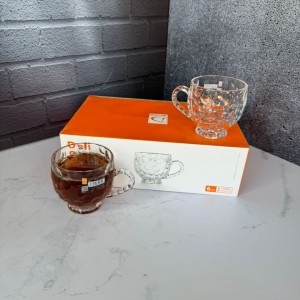 ست شش عددی لیوان طرح حباب دار برند