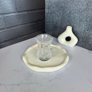 ست شش عددی استکان کمر باریک دسته دار طرح سزار دلی گلس