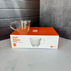 ست شش عددی استکان دسته دار طرح گرد