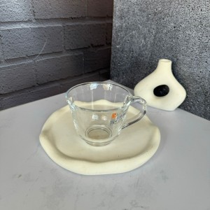 ست شش عددی استکان دسته دار طرح گرد دلی گلس