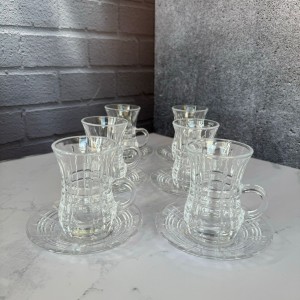 استکان و نعلبکی دلی گلس