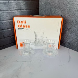 استکان و نعلبکی چارلی دلی گلس