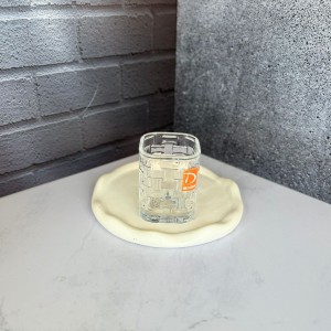 ست شش عددی لیوان بدونه دسته طرح خشتی برند دلی گلس