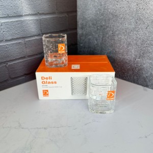 ست شش عددی لیوان بدونه دسته خشتی برند دلی گلس