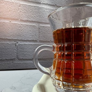 ست شش عددی استکان کمر باریک دسته دار طرح چارلی دلی گلس