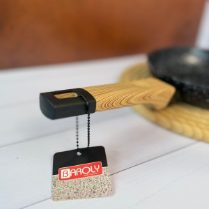 ماهیتابه دسته بامبو