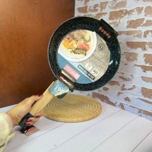 ماهیتابه دسته بامبو گرانیتی بارولی سایز 26